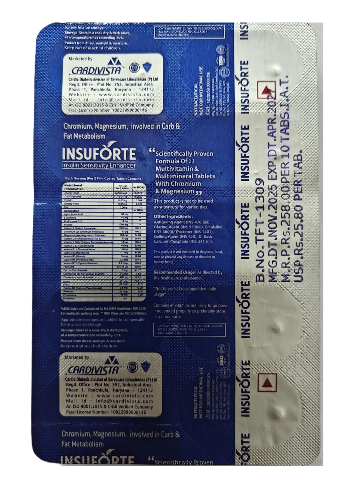 INSUFORTE (3*10 Tablets) - Image 3