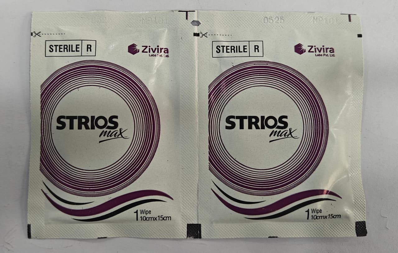 STRIOS max (14 Sterile Cleansing Wipes) - Image 3