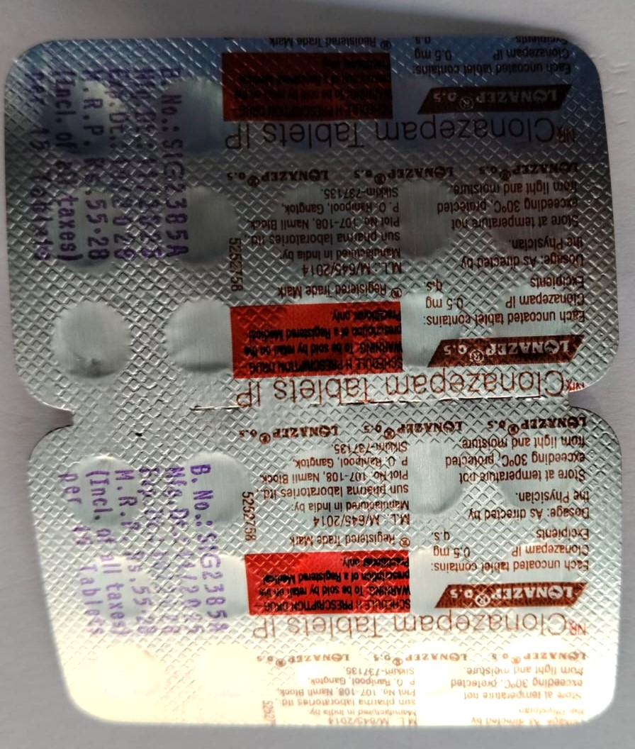 LONAZEP 0.5 MG TAB - Image 2